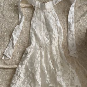 White Floral Dress NEVER WORN